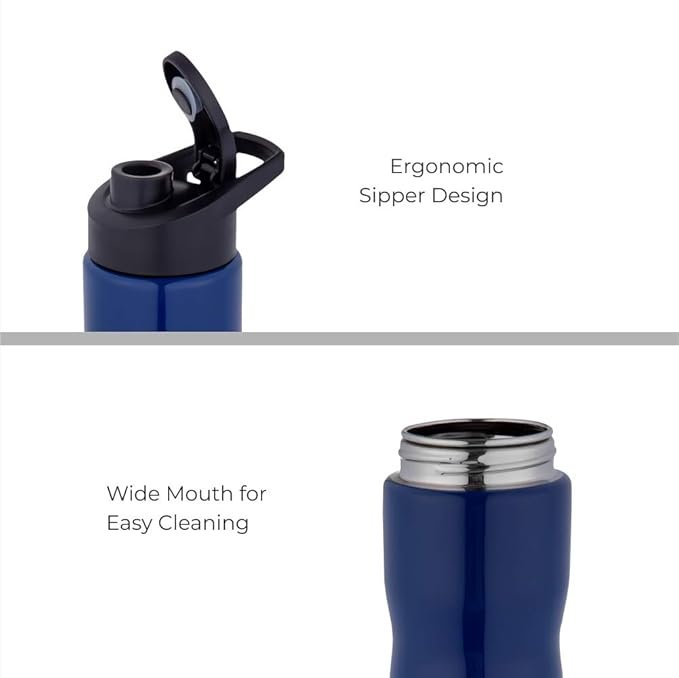 Splash Stainless Steel Sipper Water Bottle - Image 2